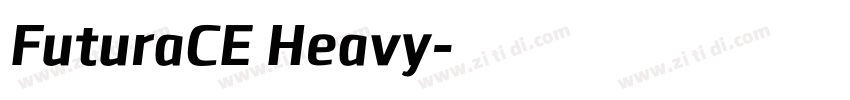 FuturaCE Heavy字体转换